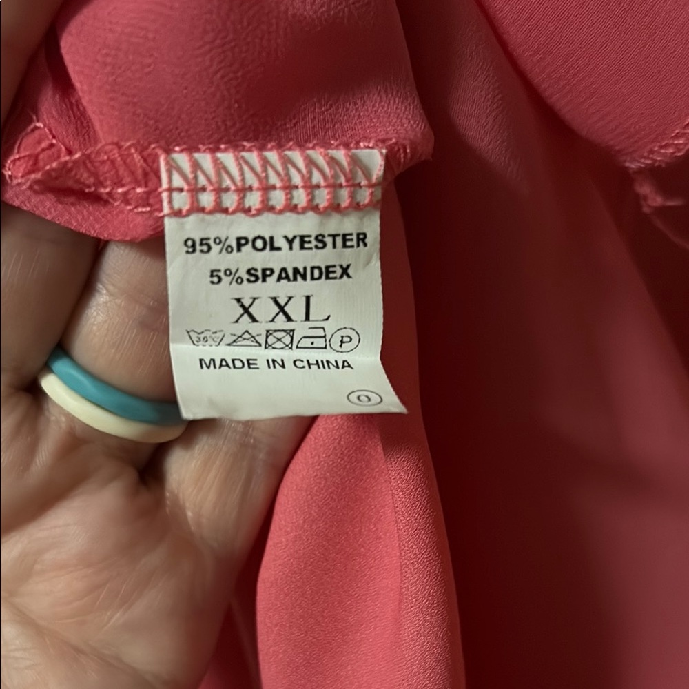 Pink Sleeveless Ruffle Neck Top - Picture 2 of 5